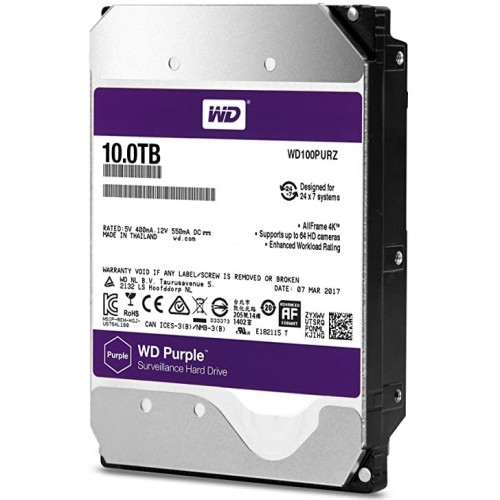 Western Digital 10TB Purple Surveillance Hard Drive