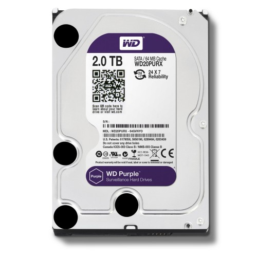 Western Digital 2TB Purple Surveillance Hard Drive