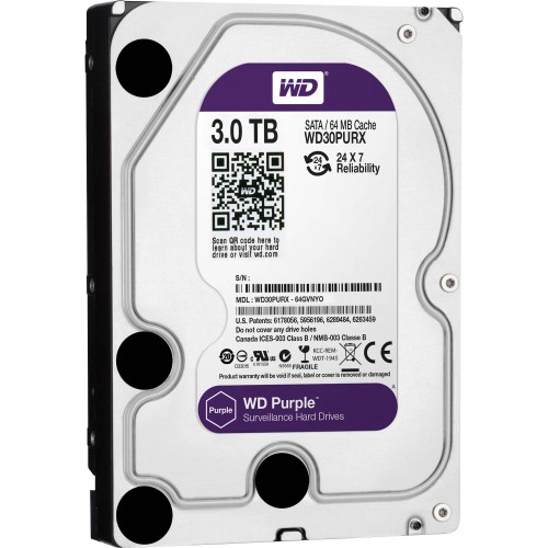 Western Digital 3TB Purple Surveillance Hard Drive