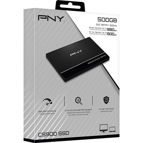 PNY CS900 500GB 2.5 Inch SATA Internal SSD