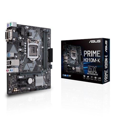Asus PRIME H310M-K R2.0 8th and 9th Gen mATX Motherboard