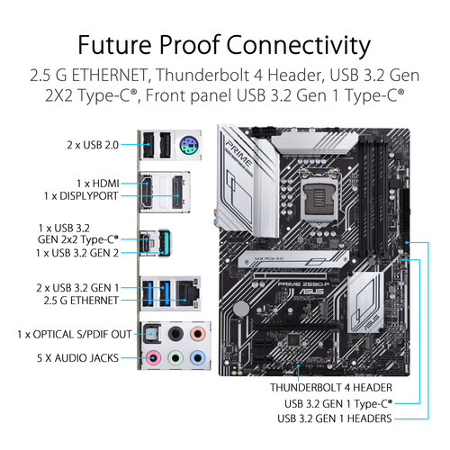 Asus Prime Z590-P 11th and 10th Gen ATX Motherboard