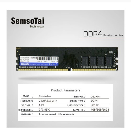 SemsoTai 8GB DDR4 3200Mhz Desktop RAM