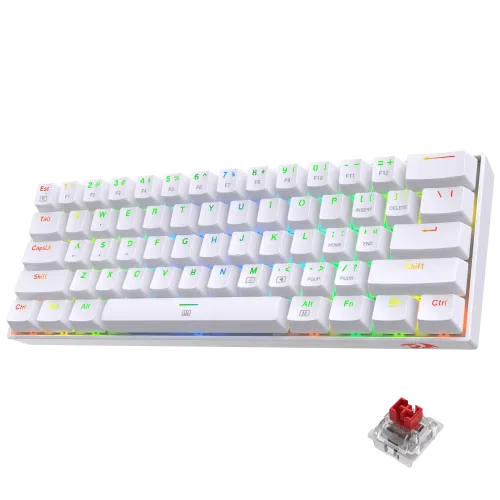 Redragon K630 Dragonborn 60% Compact Red RGB Mechanical Gaming Keyboard