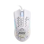 Redragon M808 Storm White Lightweight Programmable RGB Gaming Mouse