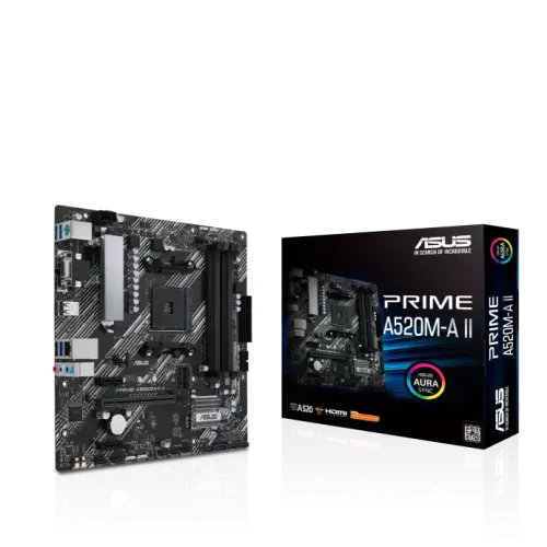 ASUS AMD A520M-A PRIME AM4 Motherboard (4Ram Slot)