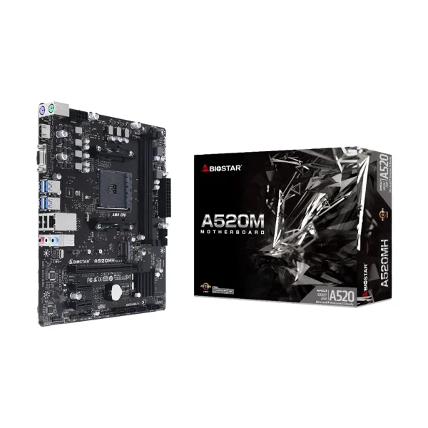 Biostar AMD AM4 A520MH Motherboard