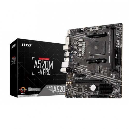 MSI AMD A520M A PRO AM4 Motherboard