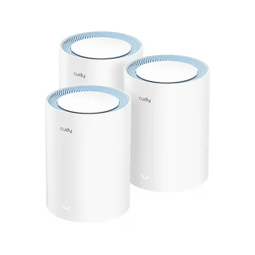 CUDY Wireless Router Deco M1200 AC1200/Dual Band/Gigabit/3Pack