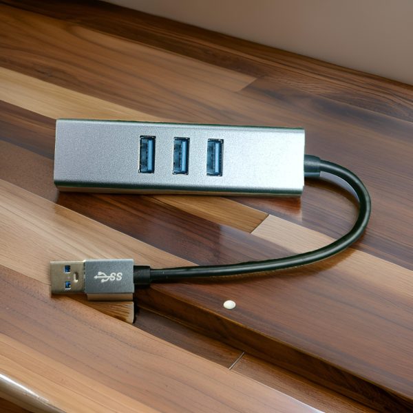 JYOCUN JW059 USB 3.0 Hub With Gigabit Ethernet Adapter